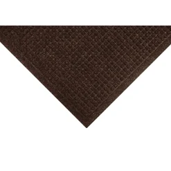 M + A Matting M+A Matting WaterHog Squares Fashion Mat, Universal Cleated, 6' x 20', Dark Brown (28052620070)