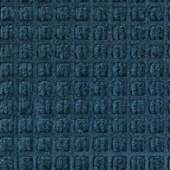 M + A Matting M+A Matting WaterHog Squares Classic Mat, Universal Cleated, 3' x 5', Navy (2006135070)