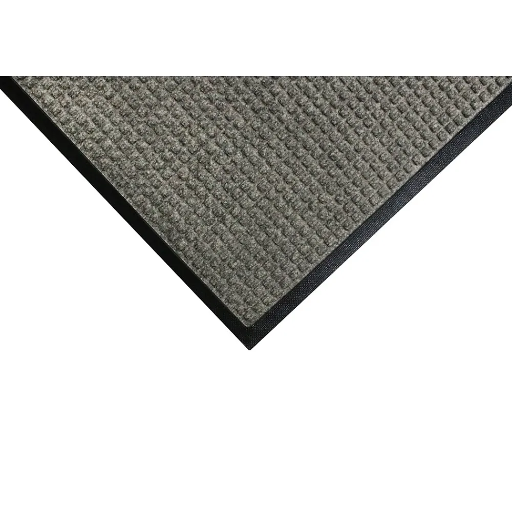 M + A Matting M+A Matting WaterHog Squares Classic Mat, Universal Cleated, 6' x 8', Medium Grey (2005768070)