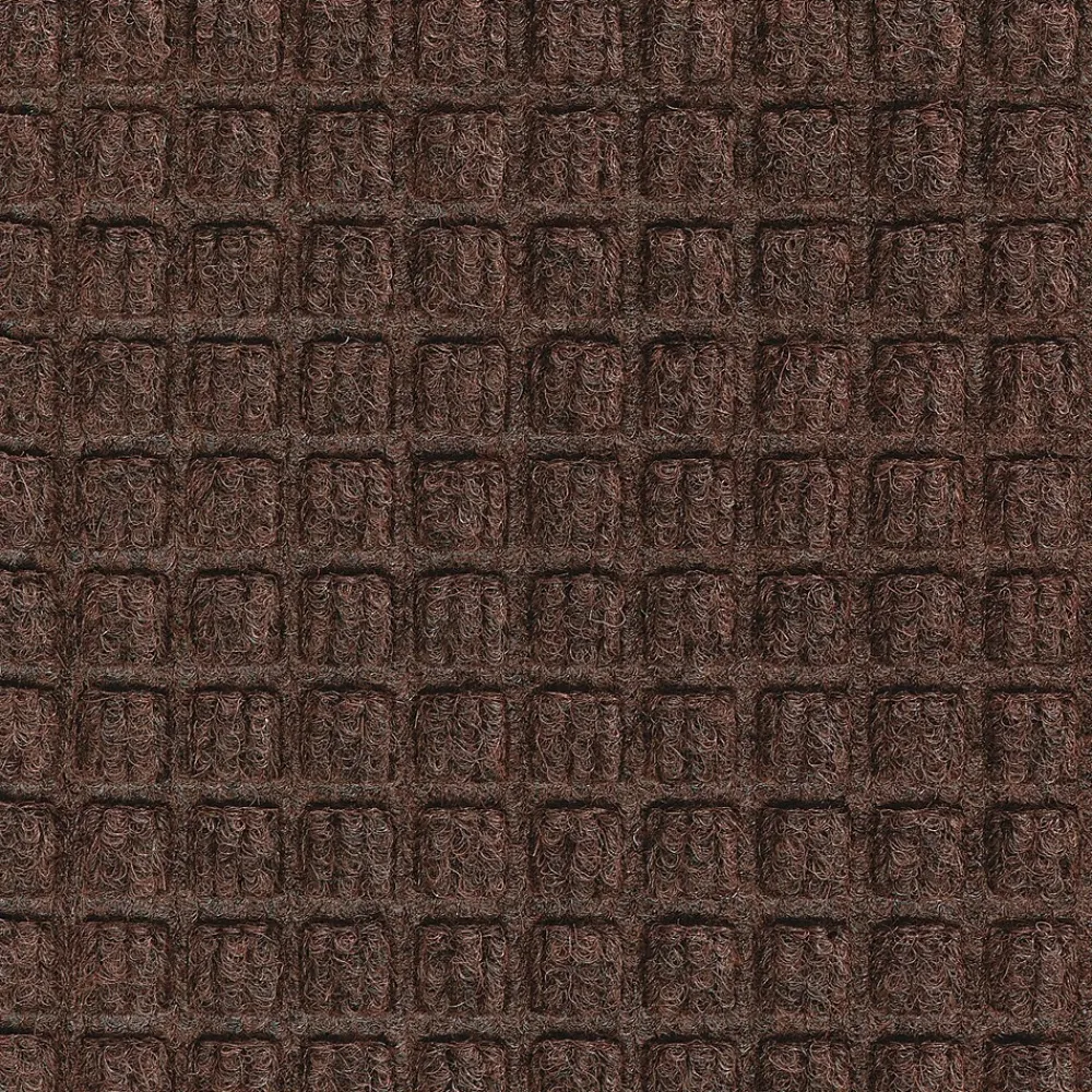 M + A Matting M+A Matting WaterHog Squares Classic Mat, Smooth, 3' x 10', Dark Brown (20052310170)
