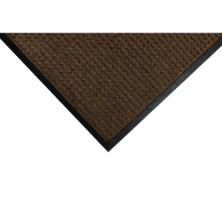 M + A Matting M+A Matting WaterHog Squares Classic Mat, Universal Cleated, 6' x 6', Dark Brown (2005266070)