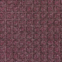 M + A Matting M+A Matting WaterHog Squares Classic Mat, Universal Cleated, 4' x 6', Bordeaux (2006046070)