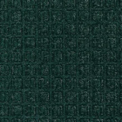 M + A Matting M+A Matting WaterHog Squares Classic Mat, Smooth, 3' x 10', Evergreen (20059310170)