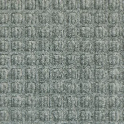 M + A Matting M+A Matting WaterHog Squares Classic Mat, Universal Cleated, 3' x 10', Medium Grey (20057310070)