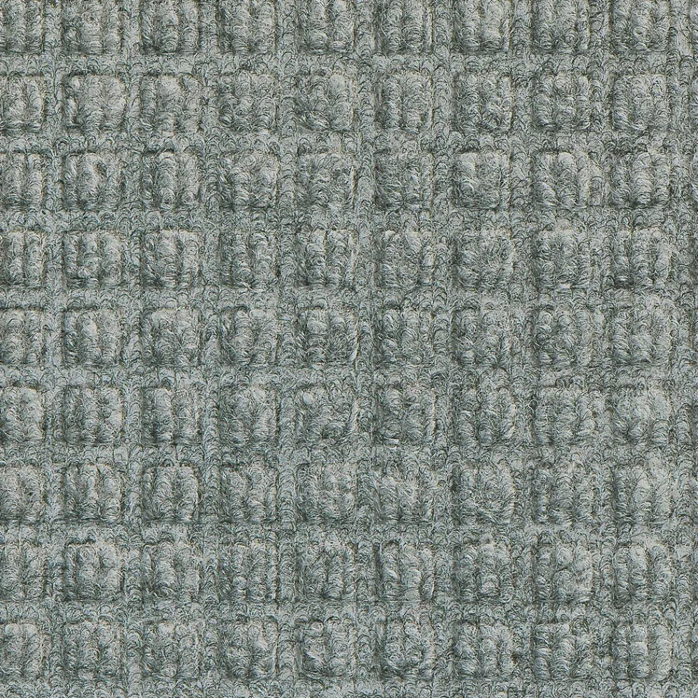 M + A Matting M+A Matting WaterHog Squares Classic Mat, Smooth, 3' x 5', Medium Grey (2005735170)