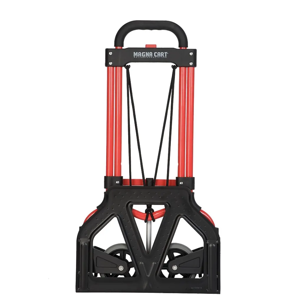 Magna Cart Steel Foldable Hand Truck with Telescoping Handle and 5" Rubber Wheels, 160 lbs. capacity (MCI-S-RB)
