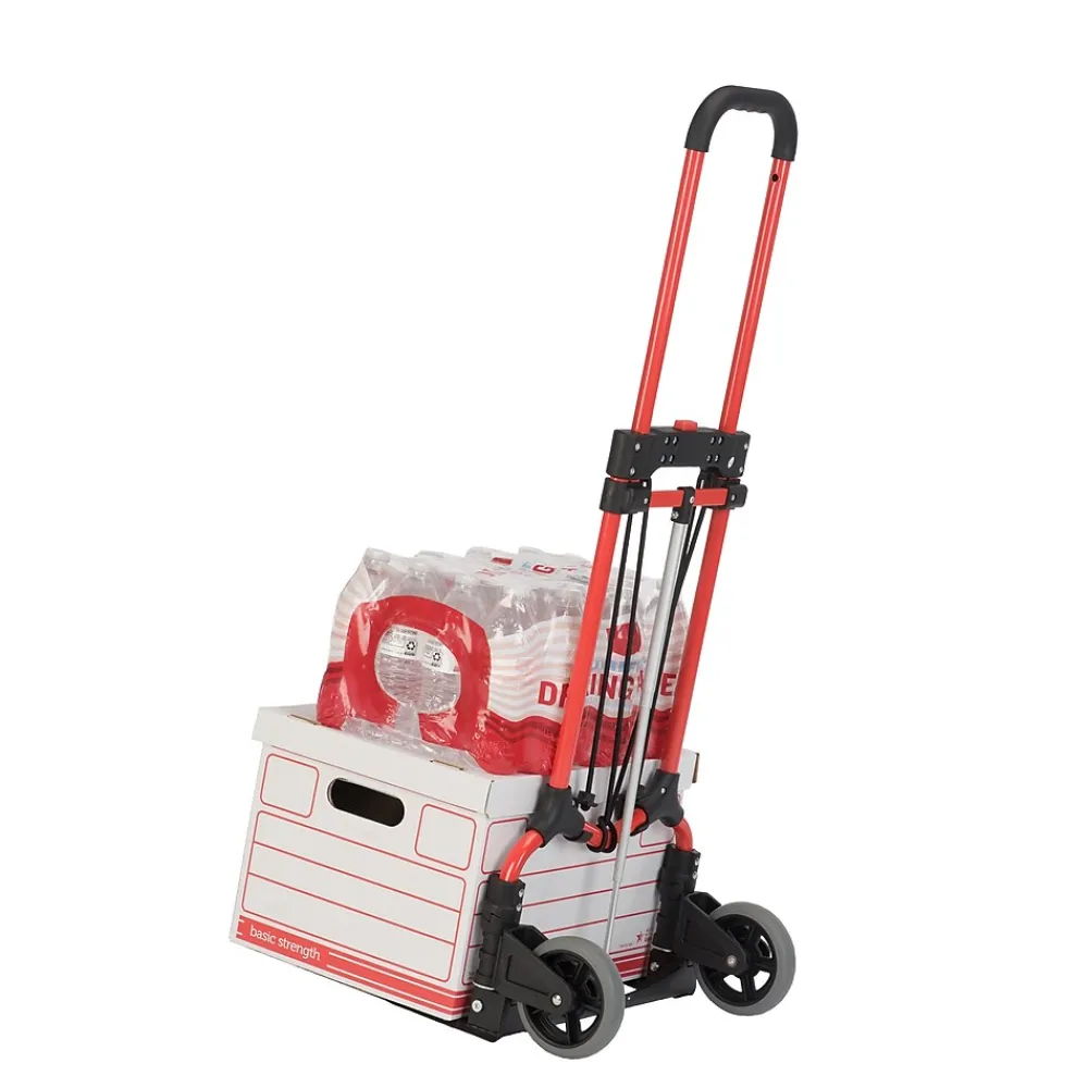 Magna Cart Steel Foldable Hand Truck with Telescoping Handle and 5" Rubber Wheels, 160 lbs. capacity (MCI-S-RB)