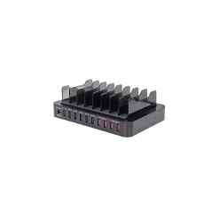 USB Charging Station for Most Smartphones, Black (180009)<Manhattan Clearance