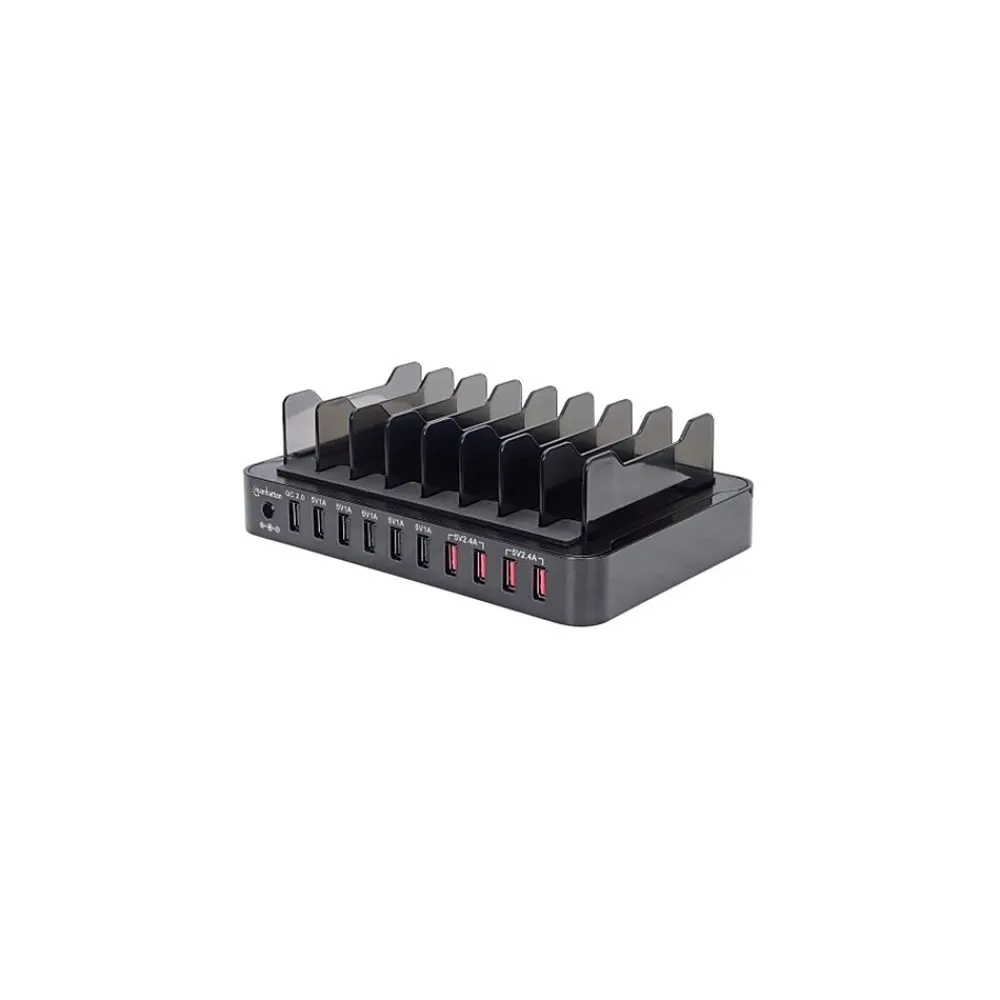 USB Charging Station for Most Smartphones, Black (180009)<Manhattan Clearance