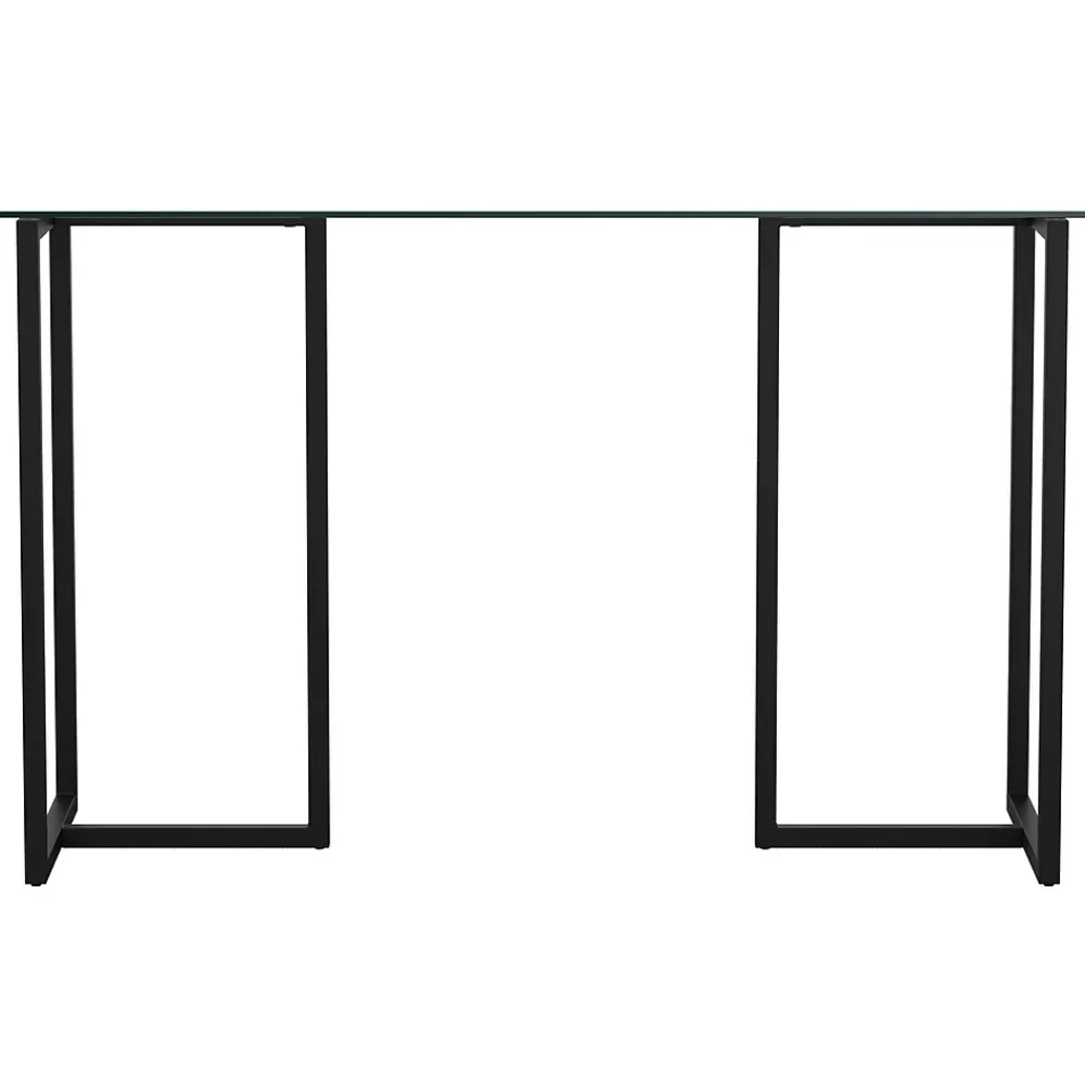 Computer Desks*Martha Stewart Eli 47"W Glass/Steel Home Office Desk, Clear/Oil-Rubbed Bronze (XUDK1BK)