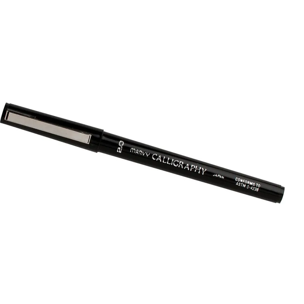 Pens|Marvy Uchida Calligraphy Pen Set, Ultra Fine, Black, 2/Pack (6504953a)