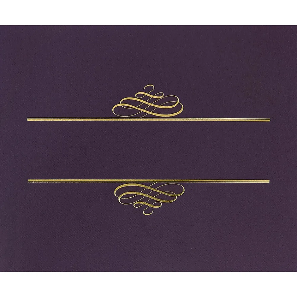 Awards & Certificates*Masterpiece Studios Certificate Holders, 9.375" x 12", Plum, 5/Pack (903106)