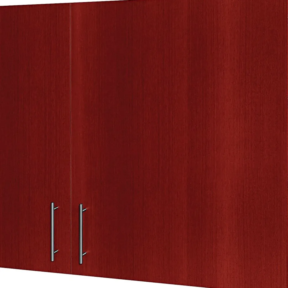 Dry Erase*MasterVision ? Conference Cabinet, 48"H x 48"W x 5"D, Cherry Frame/White Surface