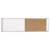 Dry Erase*MasterVision Cork & Dry Erase Combo Dry-Erase & Bulletin Board, Silver Frame, 3' x 1.5' (XA10003700)