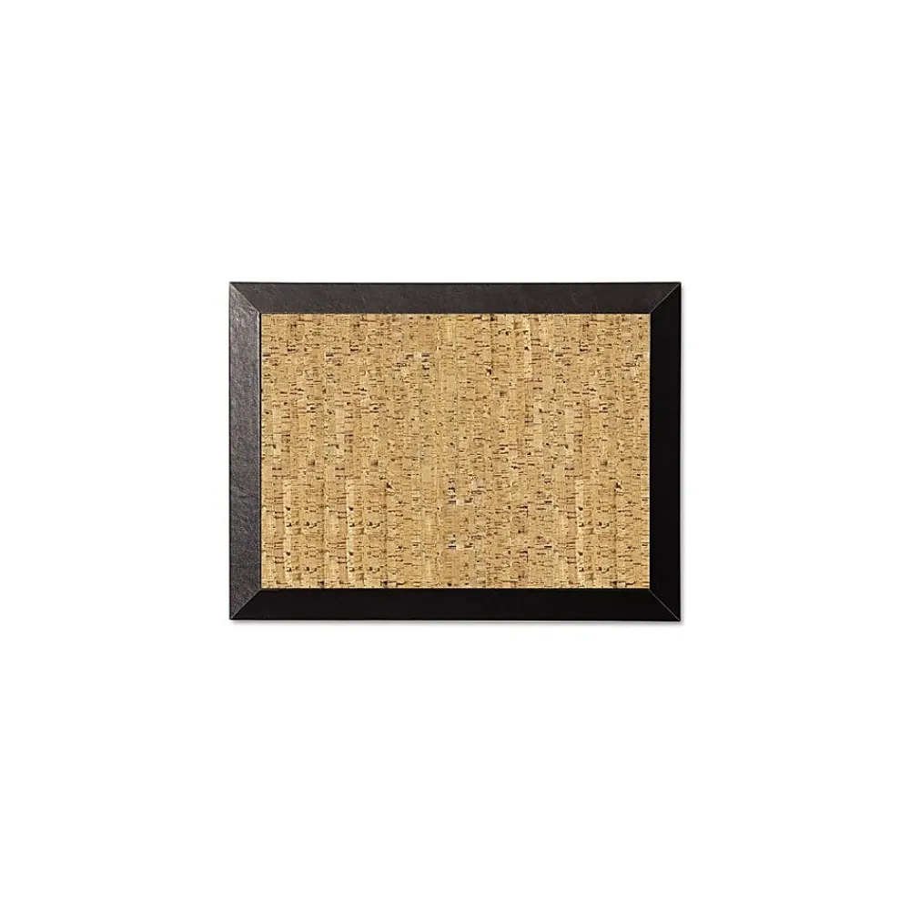 Bulletin*MasterVision Cork Bulletin Board, Black Wood Frame, 18"H x 24"W