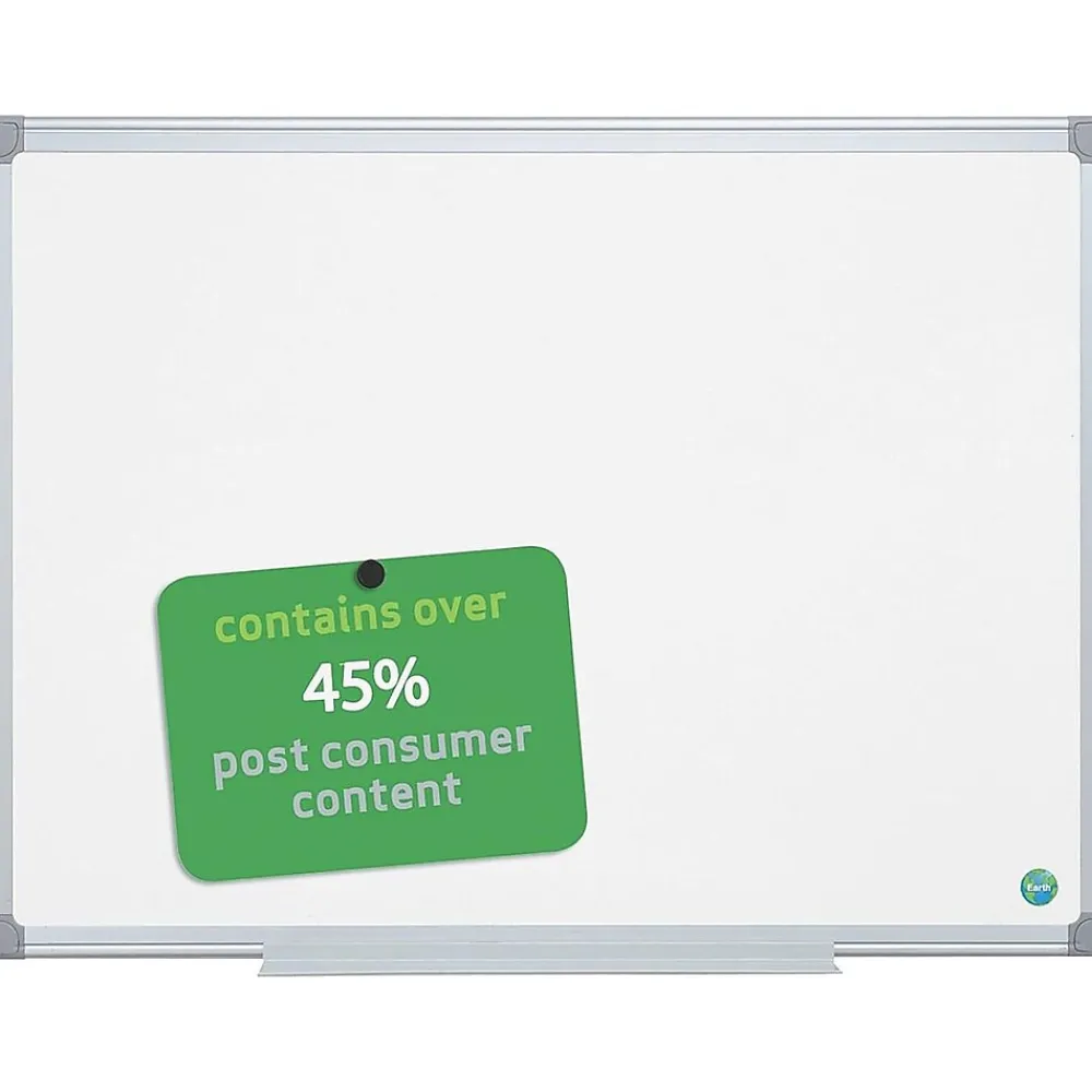 Dry Erase*MasterVision Earth Gold Ultra Lacquered Steel Dry-Erase Whiteboard, Aluminum Frame, 4' x 3' (MA0507790)