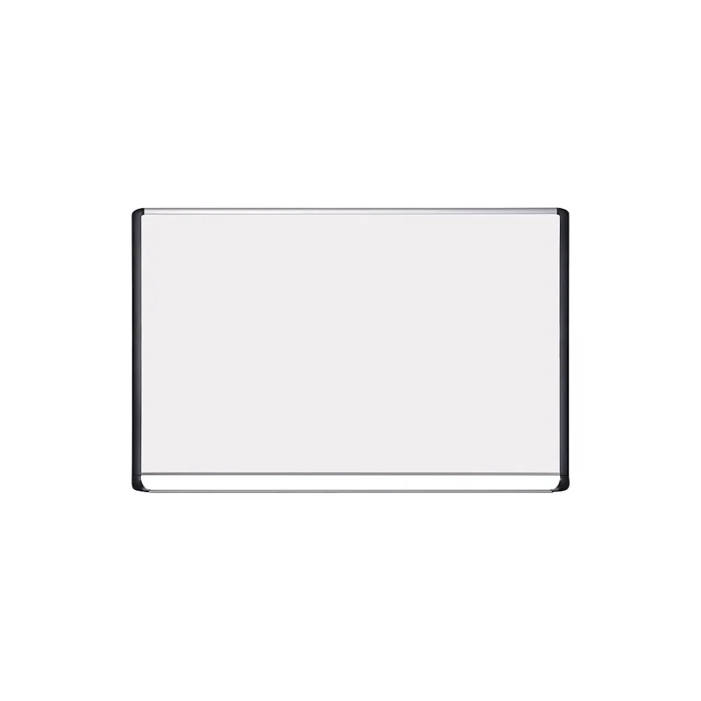 Dry Erase*MasterVision ® 48"(H) x 72"(W) Porcelain Magnetic Dry Erase Board, Aluminum Frame, Each