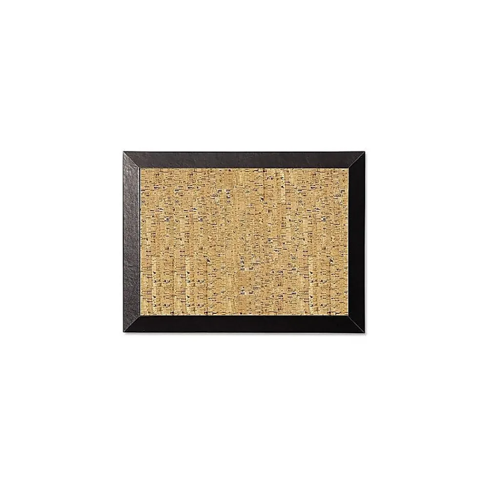 Bulletin*MasterVision Kamashi Cork Bulletin Board, Black Frame, 3' x 2' (SF0722581012)
