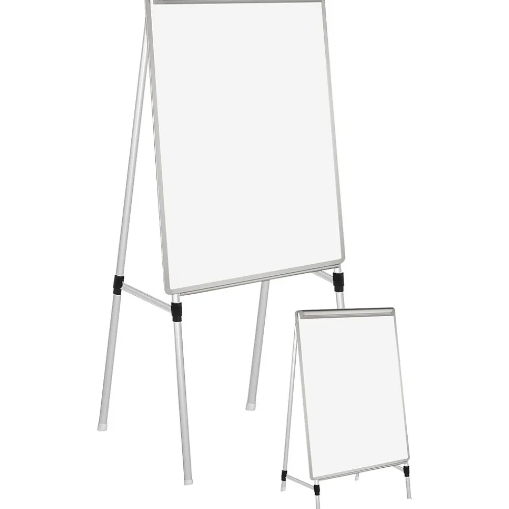 Dry Erase*MasterVision Silver Easy Clean Melamine Dry-Erase Whiteboard, Aluminum Frame, 3' x 2' (BVCEA2300335MV)