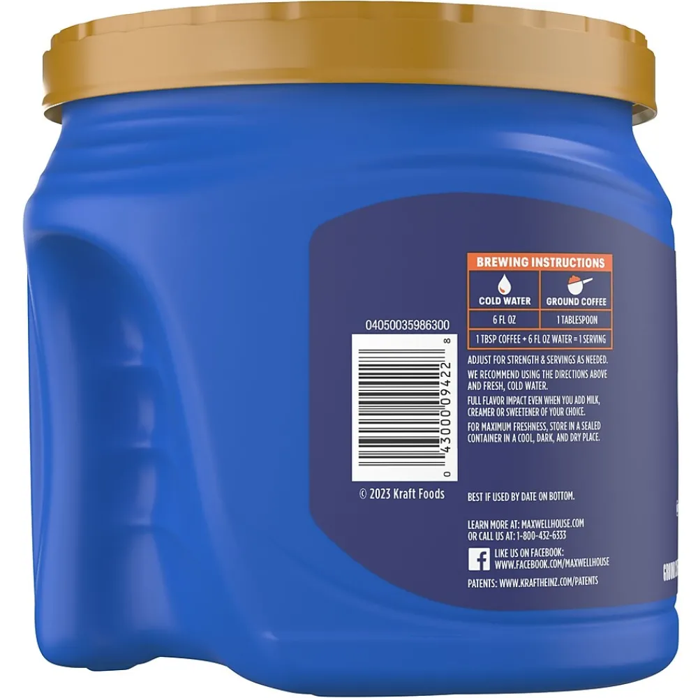 Maxwell House Original Roast Ground Coffee, Medium Roast, 27.5 oz (GEN09422)