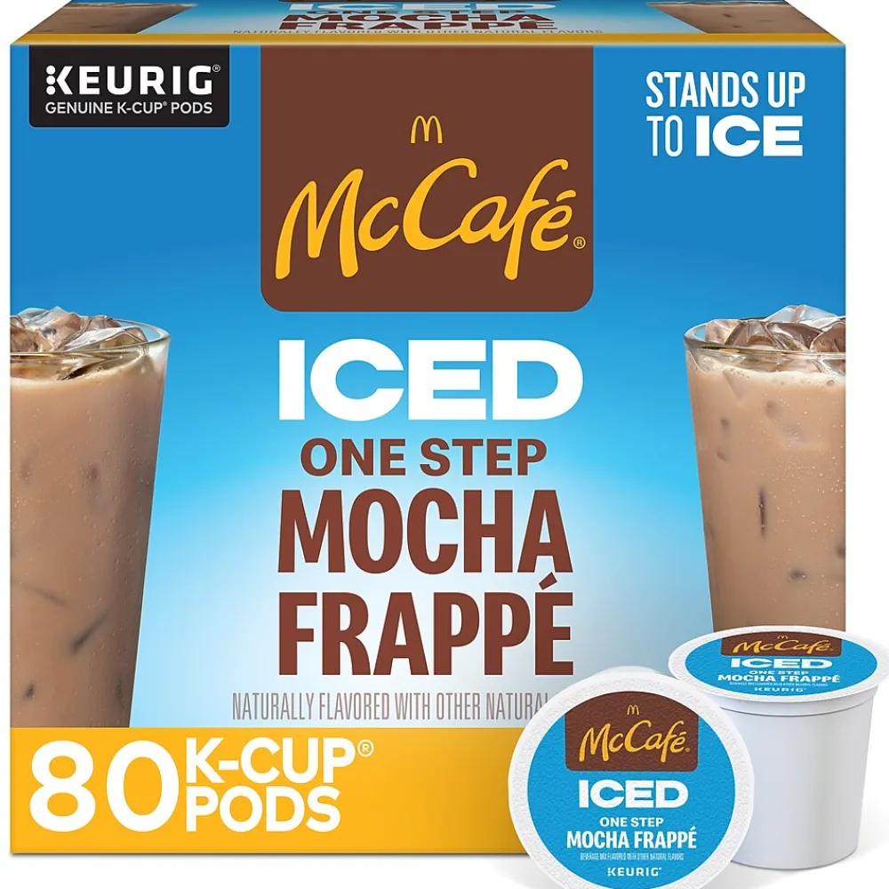 McCafe Mocha Frappe Iced Coffee Keurig® K-Cup® Pods, Medium Roast, 80/Carton (5000372394CT)