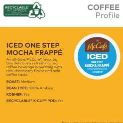 McCafe Mocha Frappe Iced Coffee Keurig® K-Cup® Pods, Medium Roast, 80/Carton (5000372394CT)