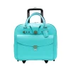 Laptop Bags|McKlein DENALI 15" Leather Laptop Bag, Aqua Blue (99708)
