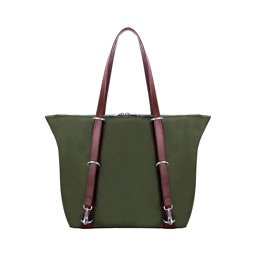 Dylan N Series Green Nylon Tote, Medium (18481)<McKlein Outlet