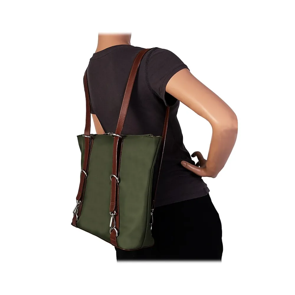 Dylan N Series Green Nylon Tote, Medium (18481)<McKlein Outlet