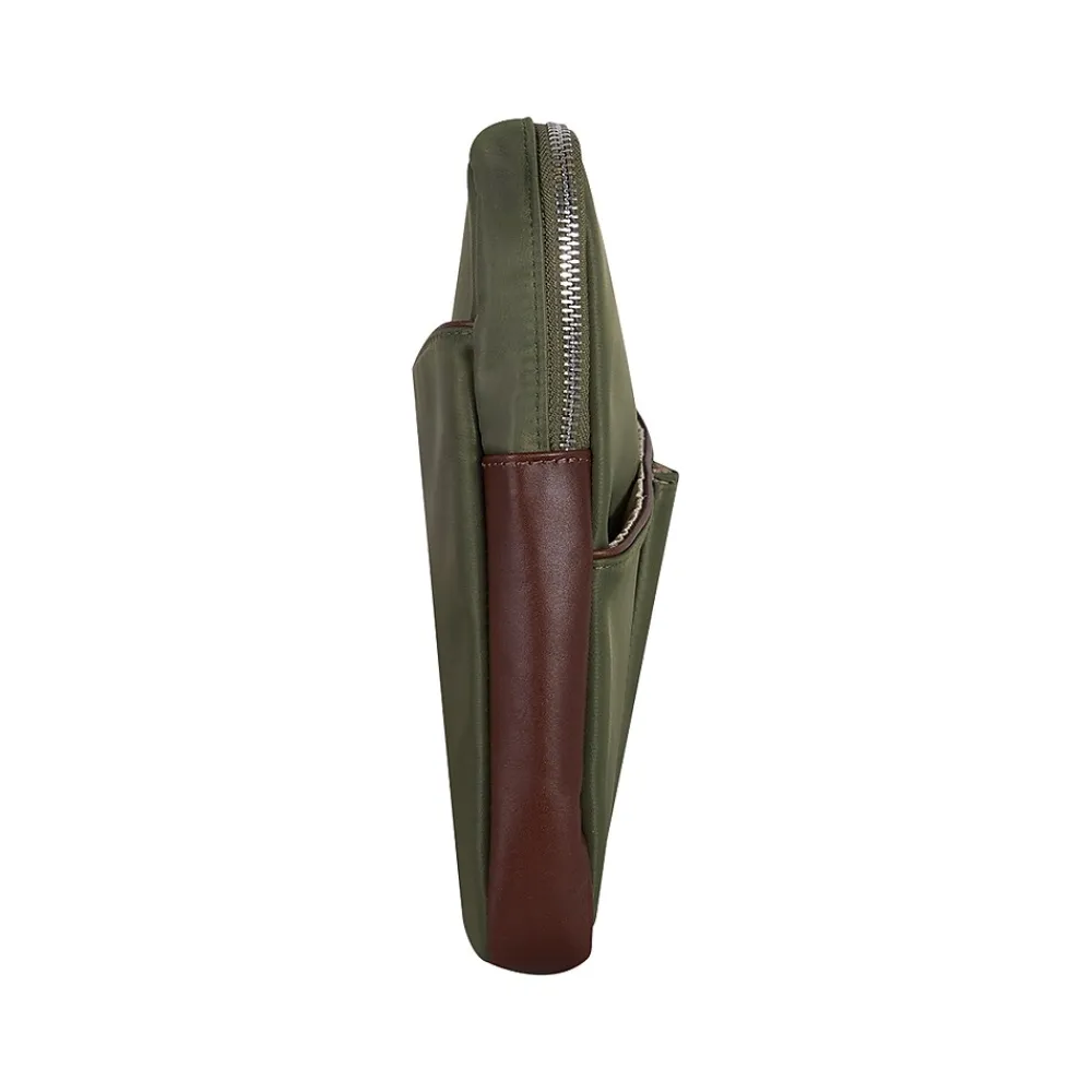 N Series AUBURN Nylon Laptop Sleeve for 15" Laptops, Green (18321)<McKlein Outlet
