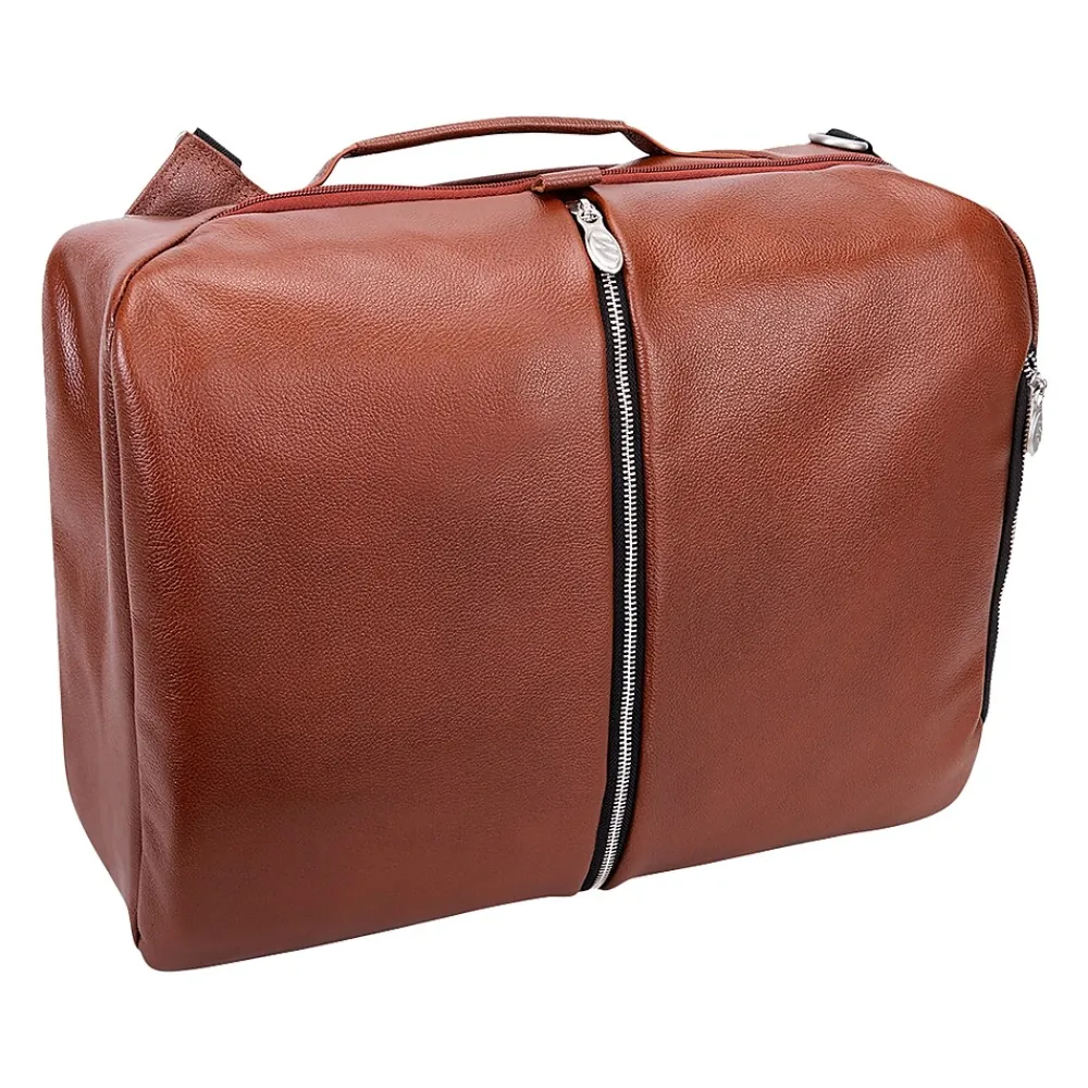 McKlein U Series East Side Laptop Backpack, Brown Leather (18874)