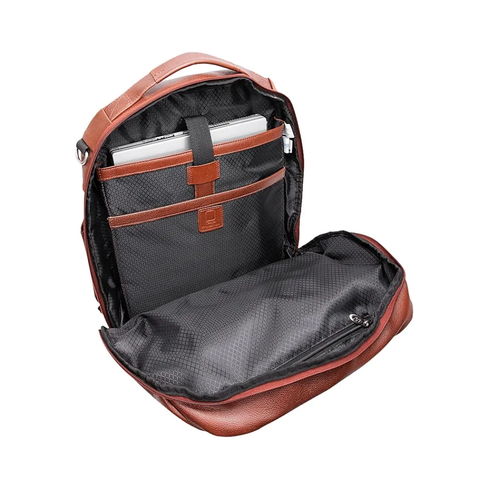 McKlein U Series East Side Laptop Backpack, Brown Leather (18874)