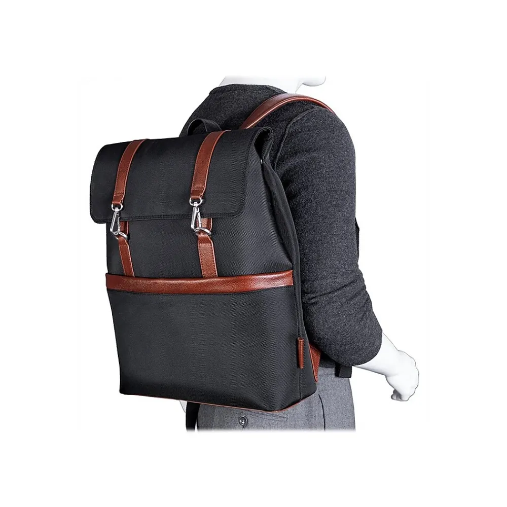 U Series Element Laptop Backpack, Black Nylon (78475)<McKlein Discount