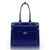 WINNETKA W Series Laptop Briefcase, Navy Genuine Leather (94837)<McKlein New