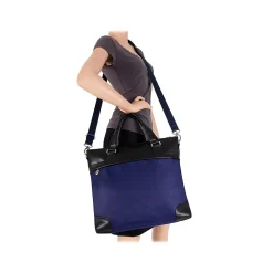 USA N Series EASTWARD Nylon Slim Briefcase, Navy/Black (18397)<McKlein Clearance