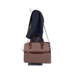 USA N Series HARTFORD Nylon Dual Compartment Briefcase, Khaki (18584)<McKlein Outlet