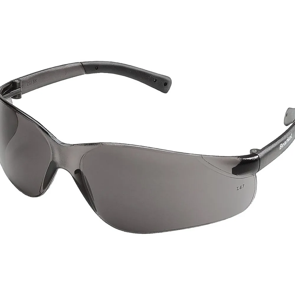 MCR Safety BearKat® Safety Glasses, Scratch Resistant, Gray Frame & Lens, 1/Dozen (BK112)