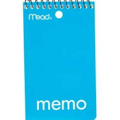 Subject Notebooks|Mead 1-Subject Notebooks, 3" x 5", College Ruled, 60 Sheets, Assorted Colors (45354)