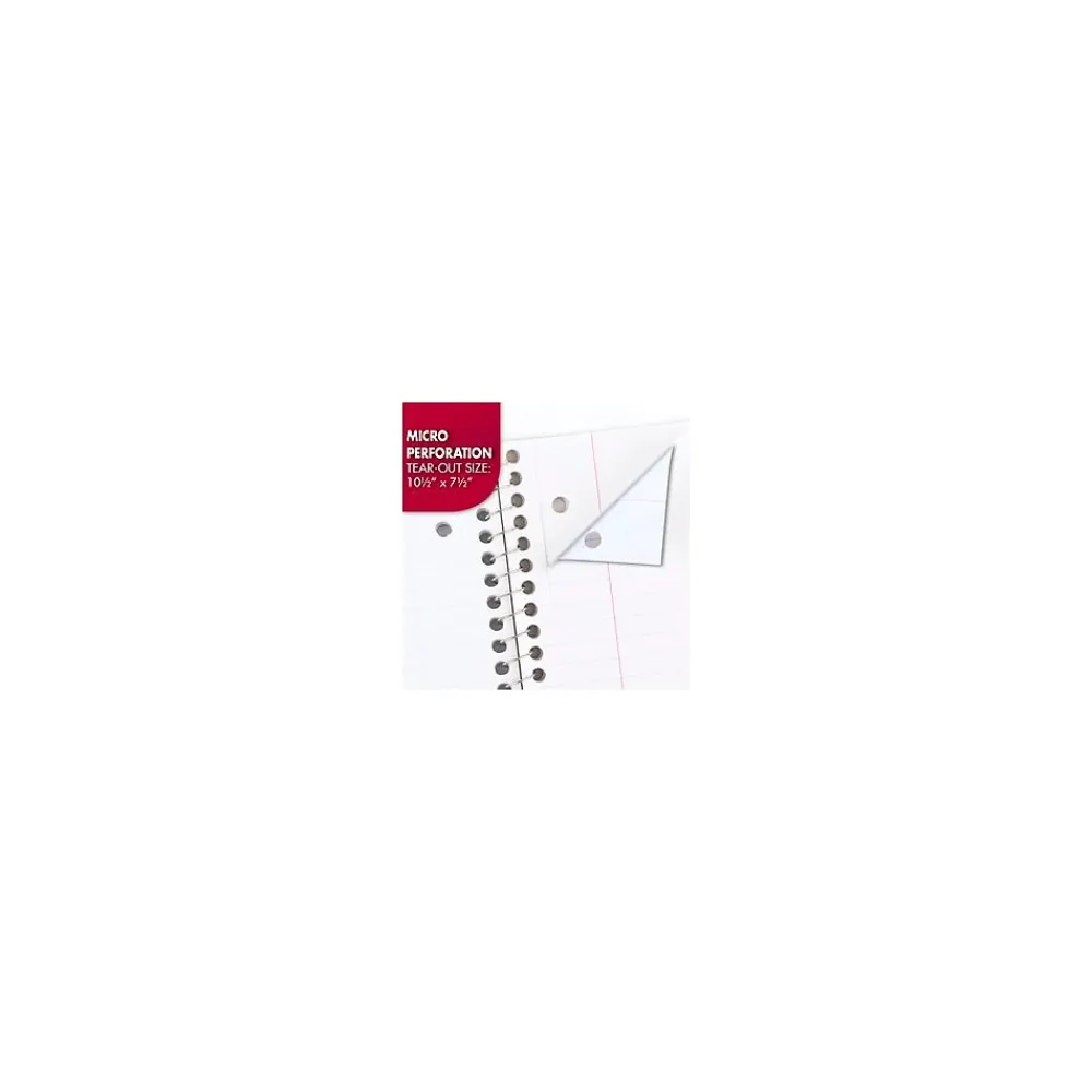Subject Notebooks|Mead 1-Subject Notebooks, 8" x 10.5", Wide Ruled, 70 Sheets, Each (05510)
