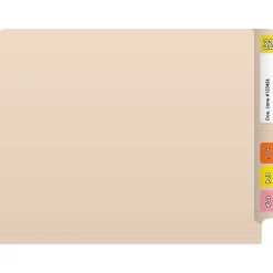 File Folders|Medical Arts Press End Tab File Folder, Straight-Cut, Letter Size, Manila, 50/Box (S-01103-50-3)