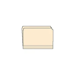 File Folders|Medical Arts Press File Folder, Straight Cut, Letter Size, Manila, 50/Box (52326)
