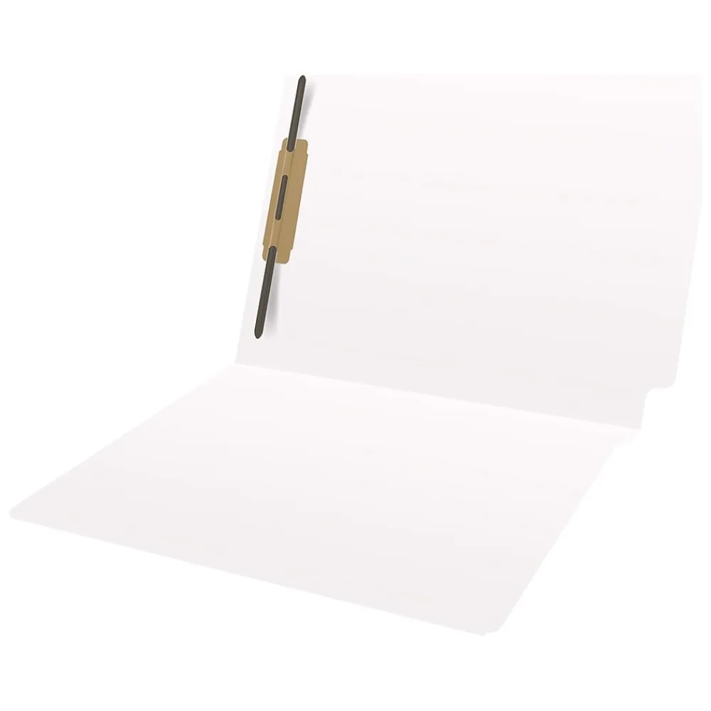 File Folders|Medical Arts Press Heavy Duty End Tab File Folder, Straight-Cut, Letter Size, White, 40/Box (S-09461-WHT)