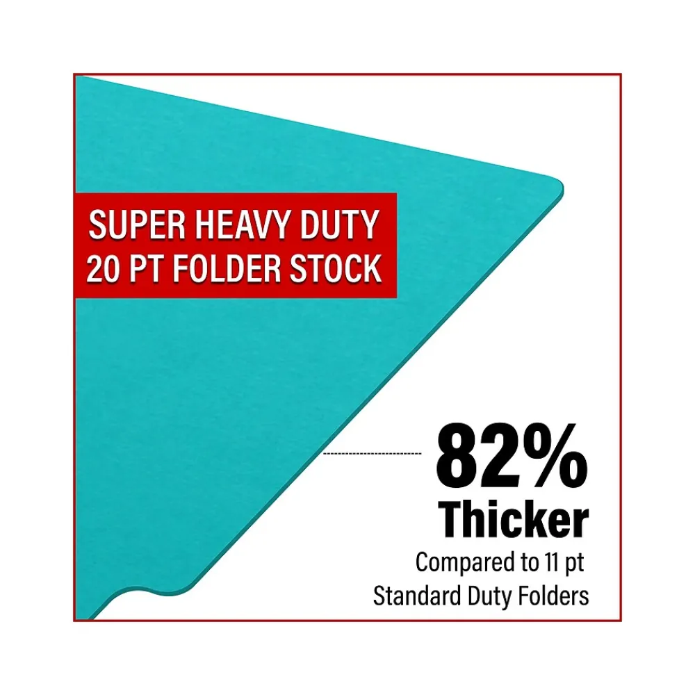 File Folders|Medical Arts Press Heavy-Duty End Tab File Folder, Straight Cut, Letter Size, Light Blue, 40/Box (S-09459-LBL)