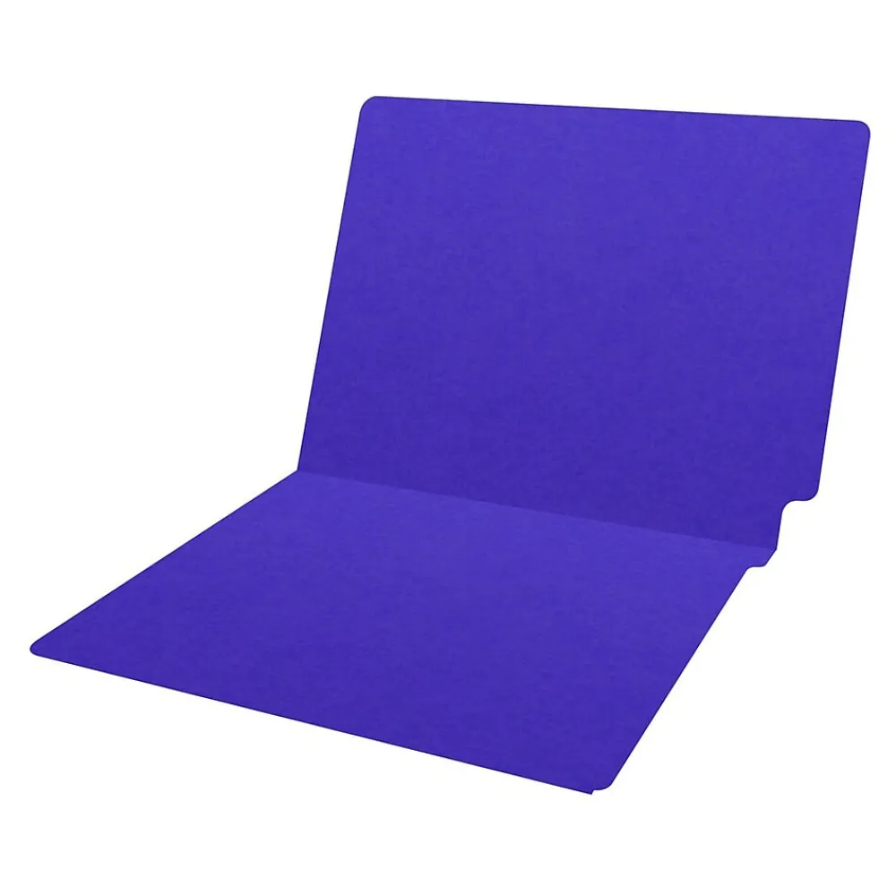 File Folders|Medical Arts Press Heavy-Duty End Tab File Folder, Straight Cut, Letter-Size, Purple, 40/Box (S-09458-PRP)