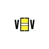 Labels|Medical Arts Press ® Jeter® Compatible Alpha 3-Ring Style Labels, Letter V