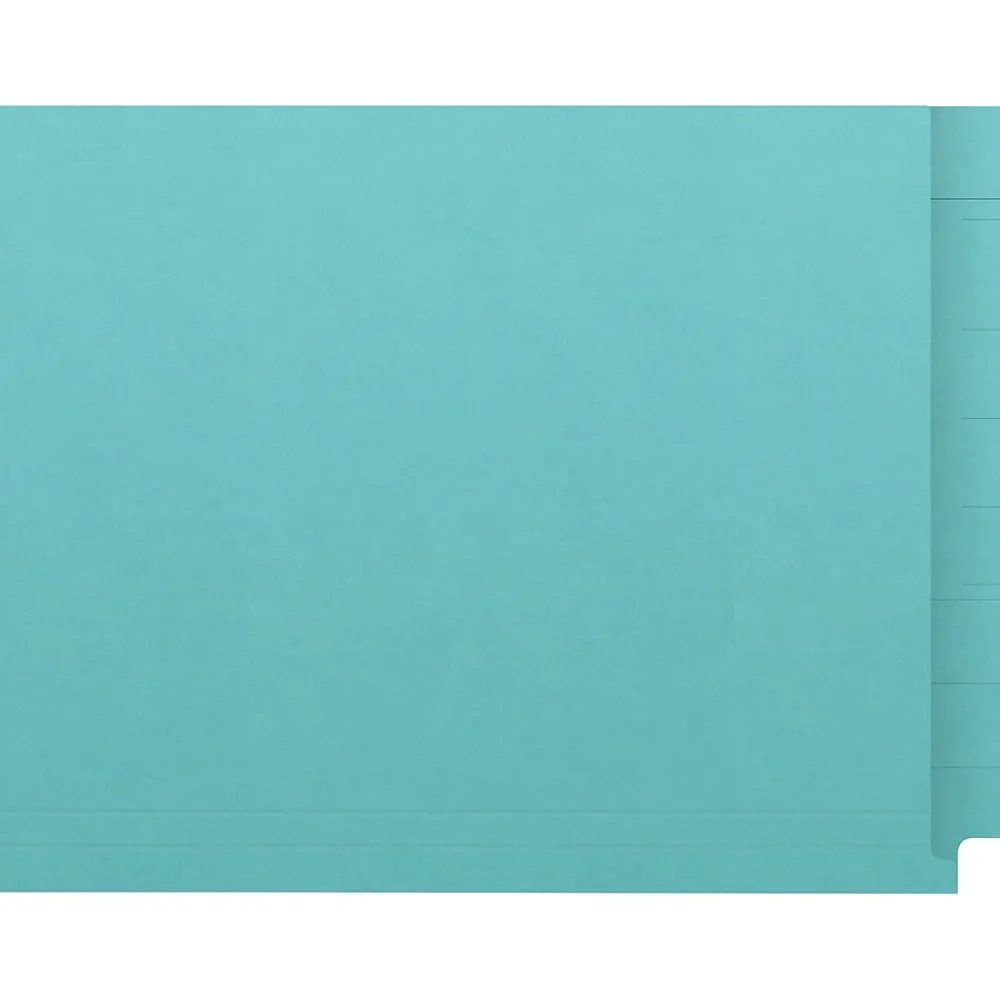 File Folders|Medical Arts Press Kardex Match Reinforced End Tab File Folder, Straight Cut, Letter Size, Light Blue, 50/Box (S-09484-LBL)