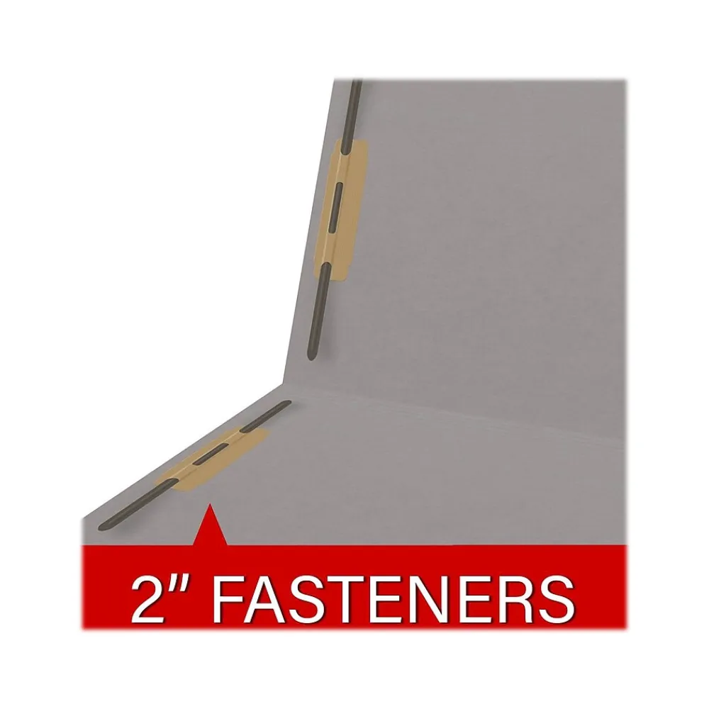File Folders|Medical Arts Press Reinforced End Tab File Folder, Straight Cut, Letter-Size, Gray, 250/Carton (S-01502-GRY-B)