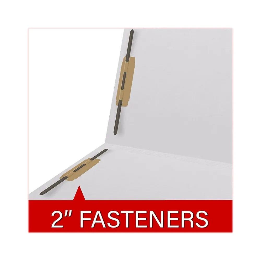 File Folders|Medical Arts Press Reinforced End Tab File Folder, Straight Cut, Letter-Size, White, 250/Carton (S-01502-WHT-B)