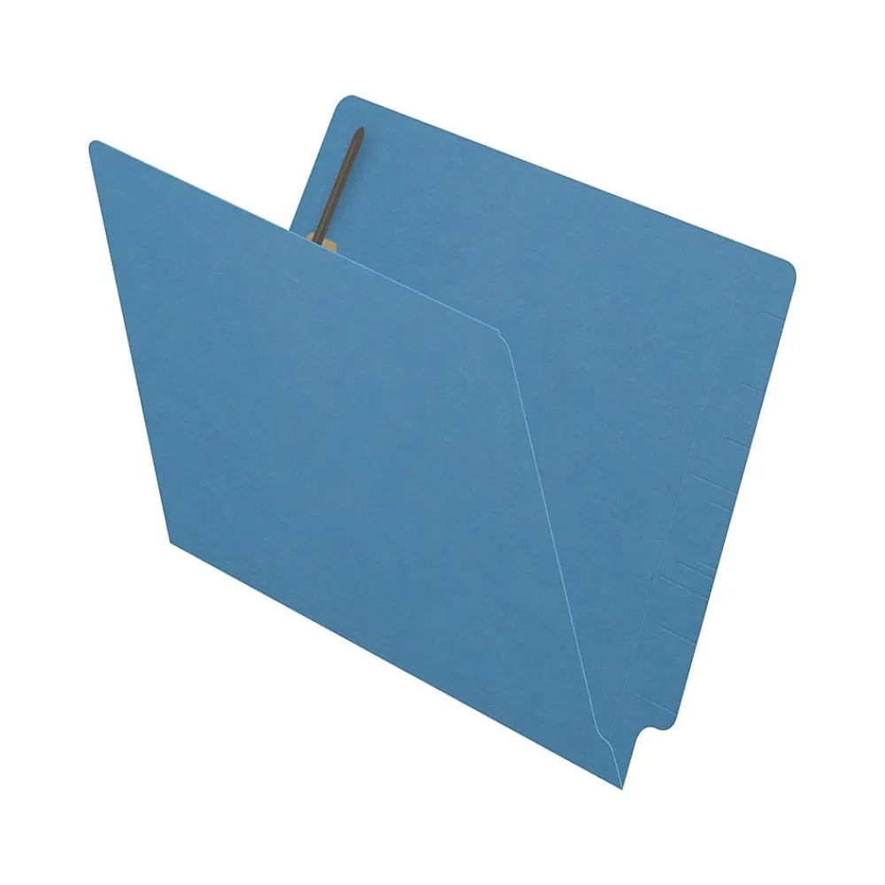 File Folders|Medical Arts Press Reinforced End Tab File Folder, Straight Cut, Letter-Size, Blue, 50/Box (S-01602-BLU)
