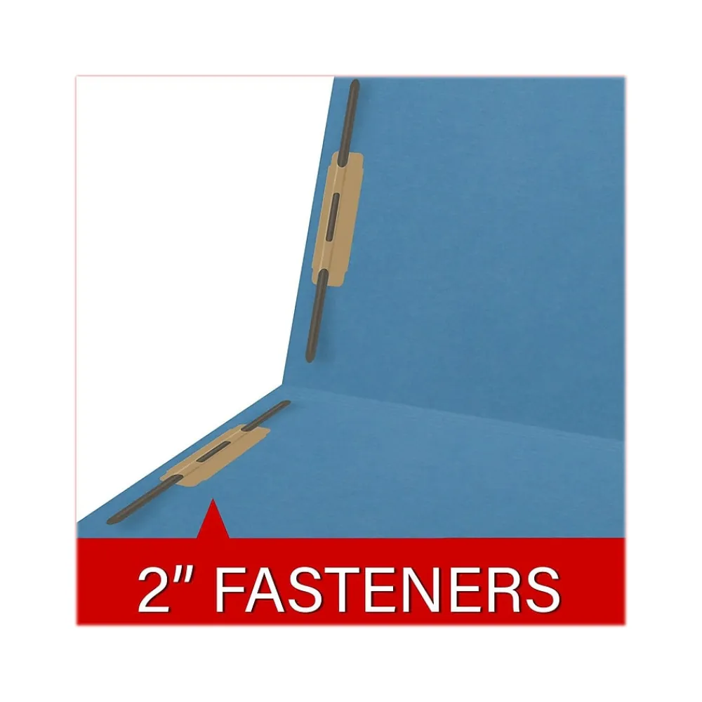 File Folders|Medical Arts Press Reinforced End Tab File Folder, Straight Cut, Letter-Size, Blue, 50/Box (S-01602-BLU)